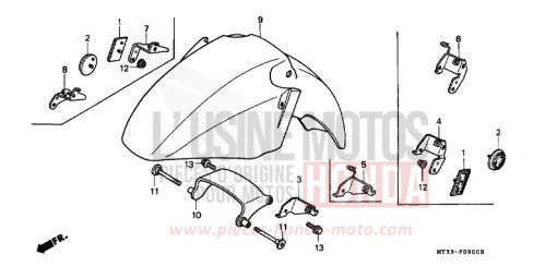 KOTFLUEGEL, VORNE ST1100AP de 1993